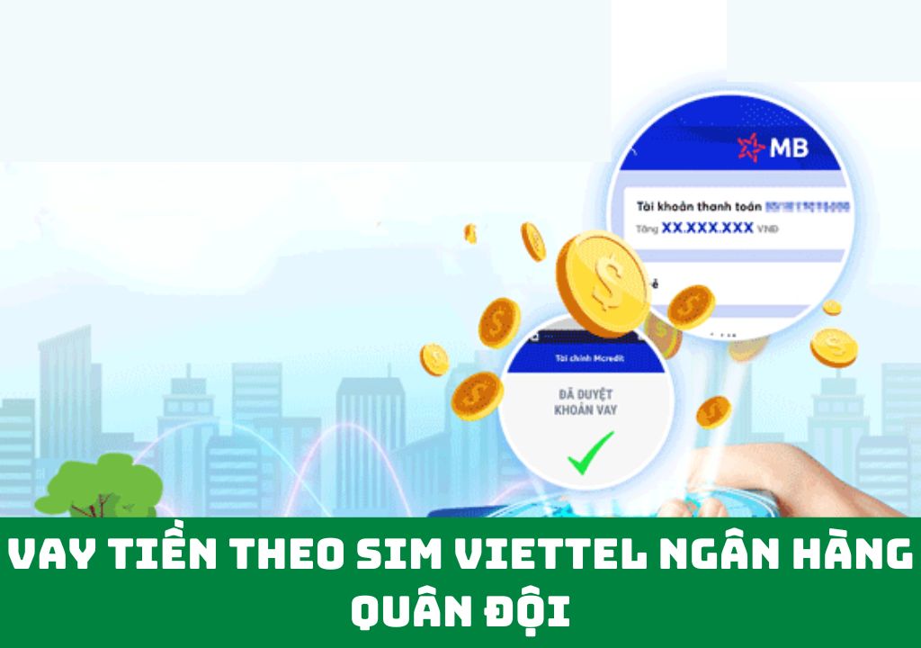 Vay tiền theo sim Viettel ngân hàng Quân Đội